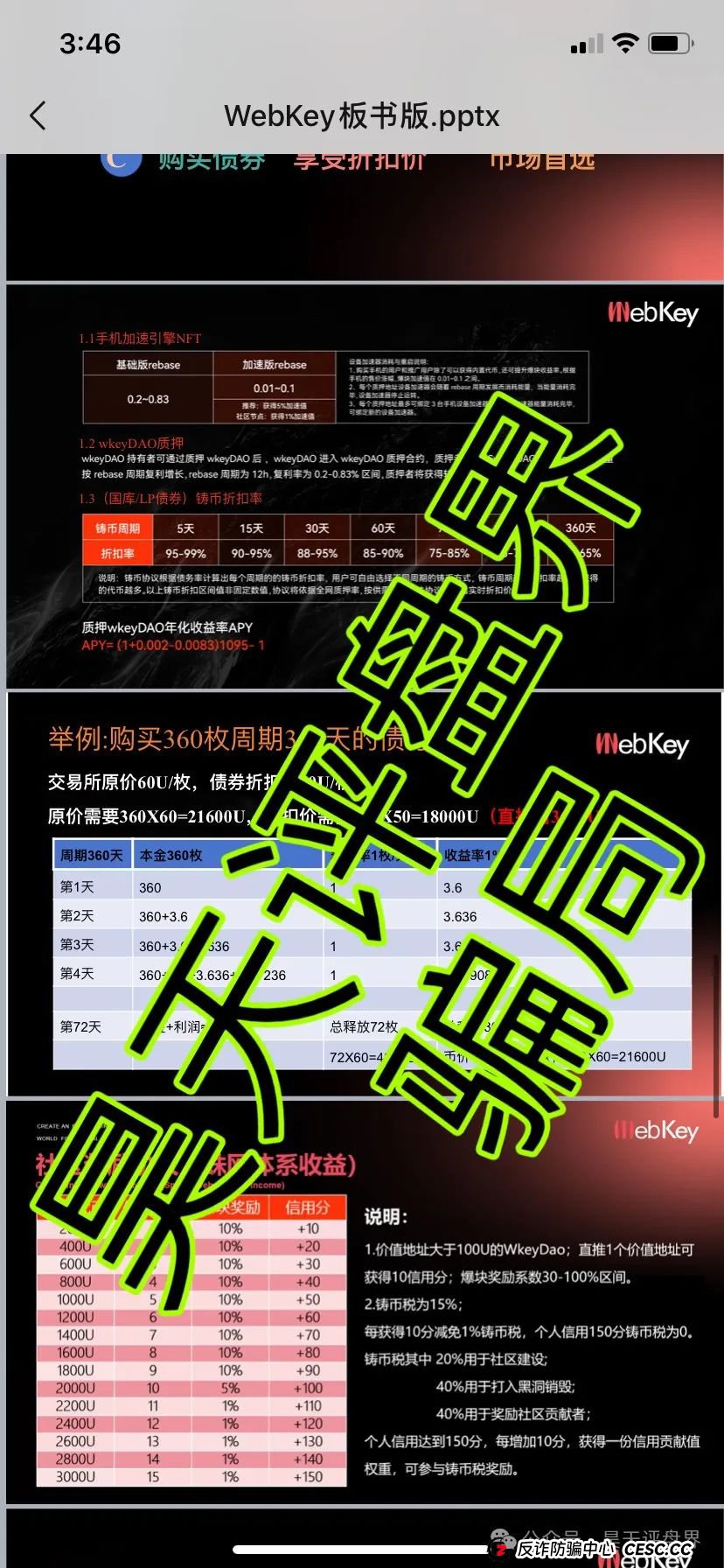 【Webkey】WkeyDAO分红类资金盘骗局，26万会员，操盘手圈钱几十亿，泡沫已大，高度预警！