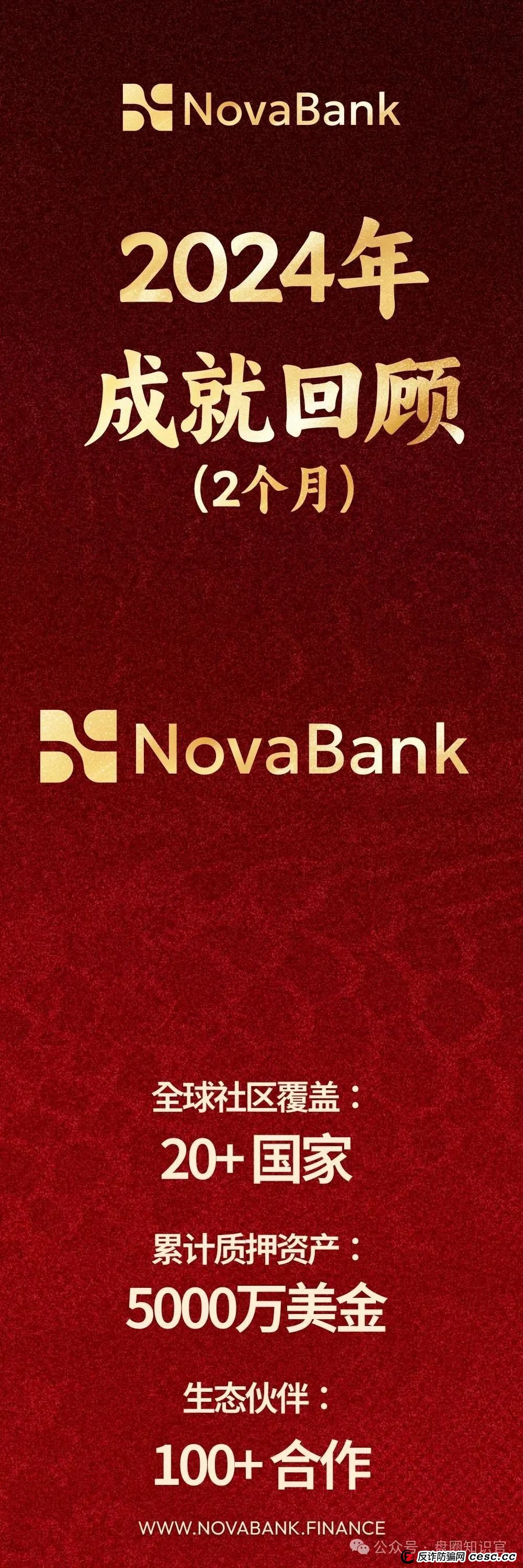 警惕!“NoveBank 诺瓦银行” 资金盘骗局,12 万会员深陷其中,几十亿资金恐打水漂! 警惕!“NoveBank 诺瓦银行” 资金盘骗局,12 万会员深陷其中,几十亿资金恐打水漂!