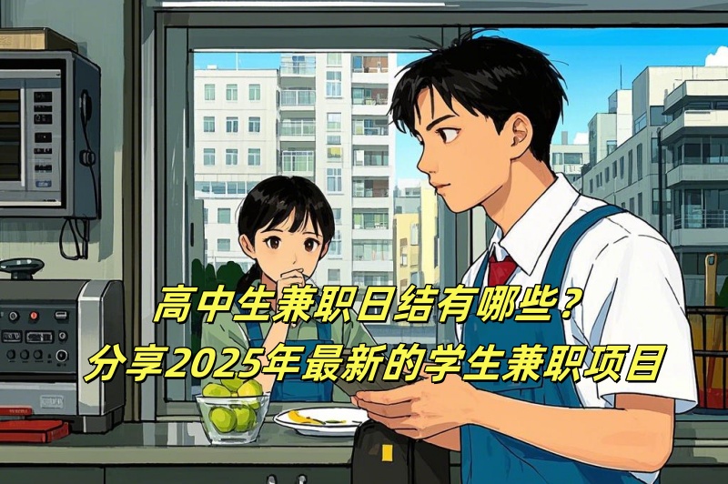 高中生兼职日结有哪些?分享2025年最新的学生兼职项目