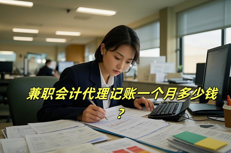 兼职会计代理记账一个月多少钱? 兼职会计代理记账一个月多少钱?