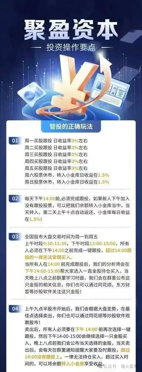 “聚盈资本”金桥证券股票带单资金盘骗局