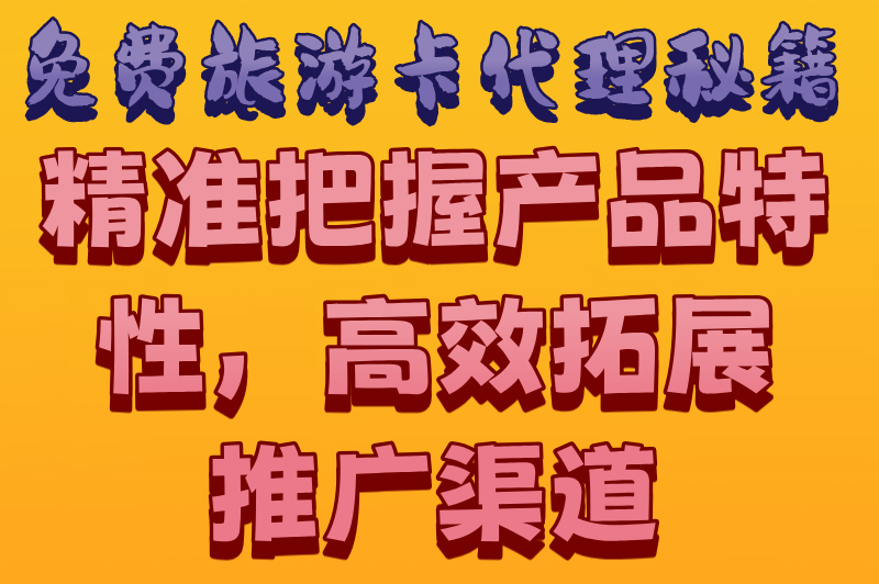 2025年免费旅游卡代理怎么做？掌握这些秘籍，让你稳赚不赔！
