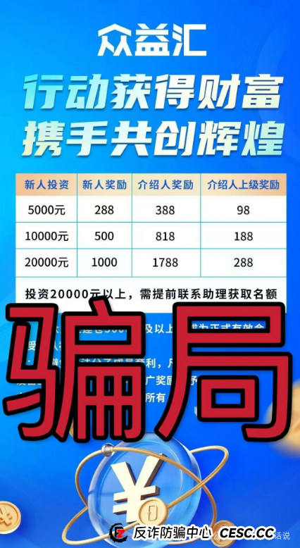 “众益汇”一轮圈资金盘警示：诚振投诈骗团伙的新盘