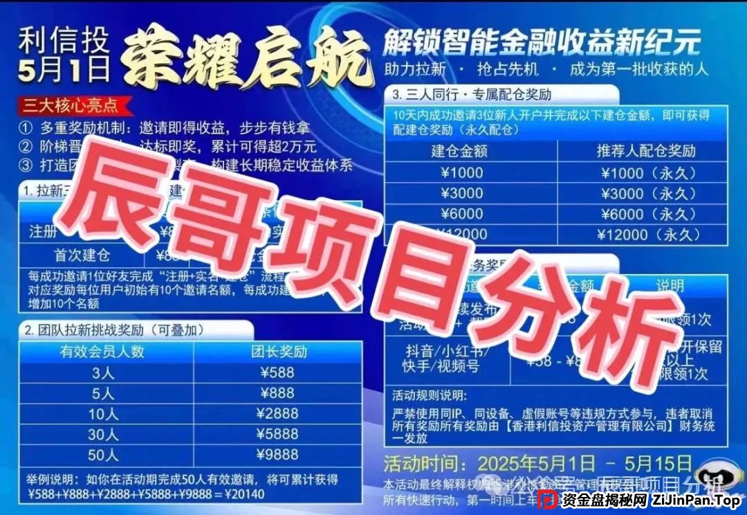【利信投】股票跟单类资金盘骗局，高度预警，一定要远离！