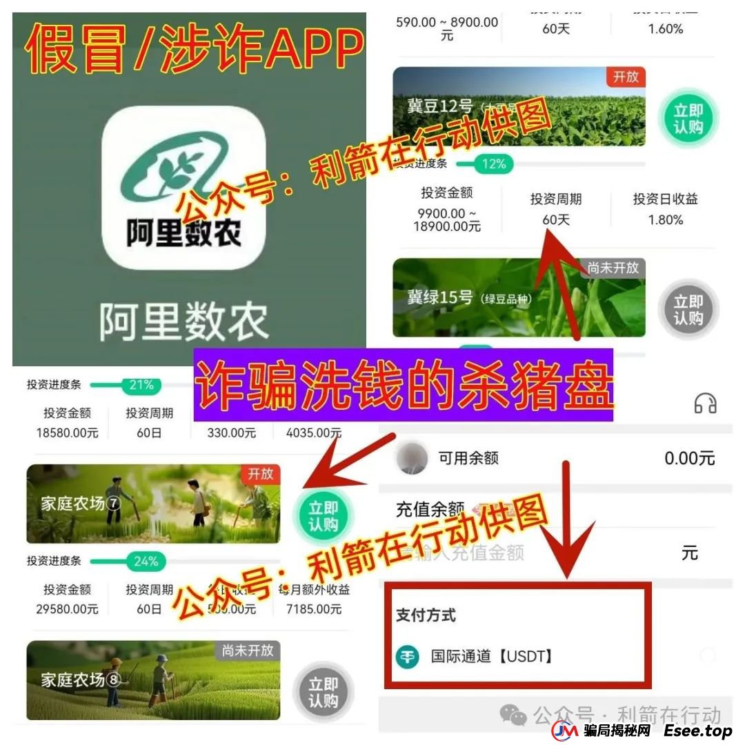 警惕！假冒的华为Ai、假冒的中芯国际、假冒的阿里数农APP是“民族资产解冻类”诈骗项目！