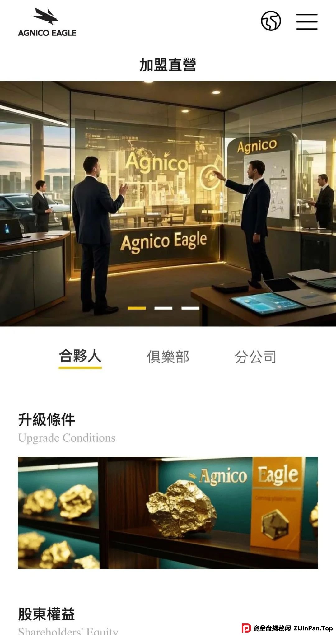 伊格尔矿业—AGNICO EAGLE，涉嫌非法吸收公众存款，注意警惕。
