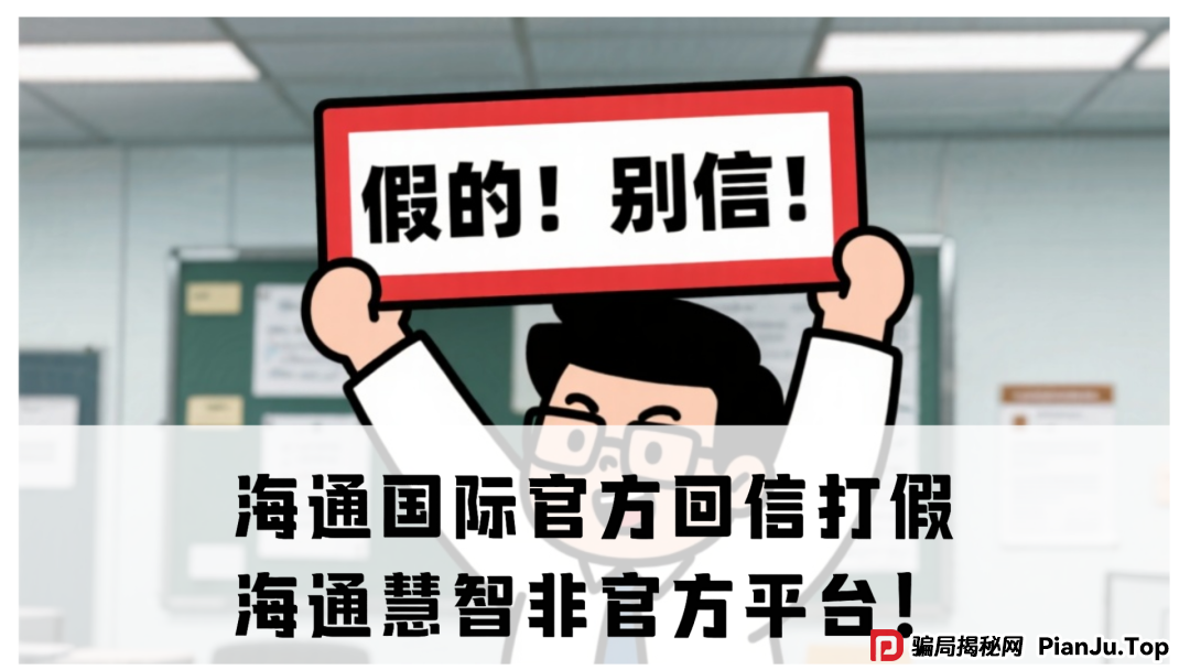 海通国际官方回信打假：海通慧智非官方平台！崩盘倒计时，韭菜速逃！