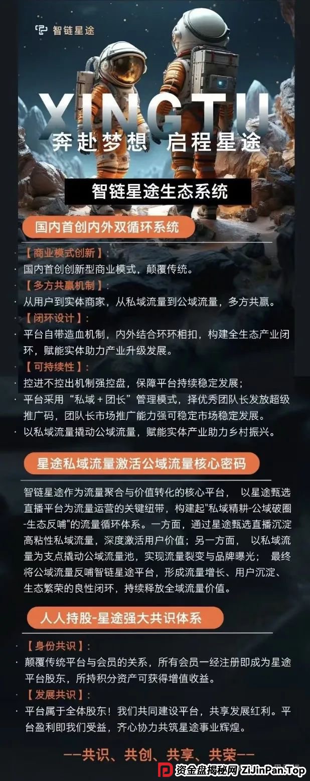 曝光【智链星途】的资金盘骗局，采用爬墙模式，开盘5个月左右之前一直不温不火，中间清退了几波人！