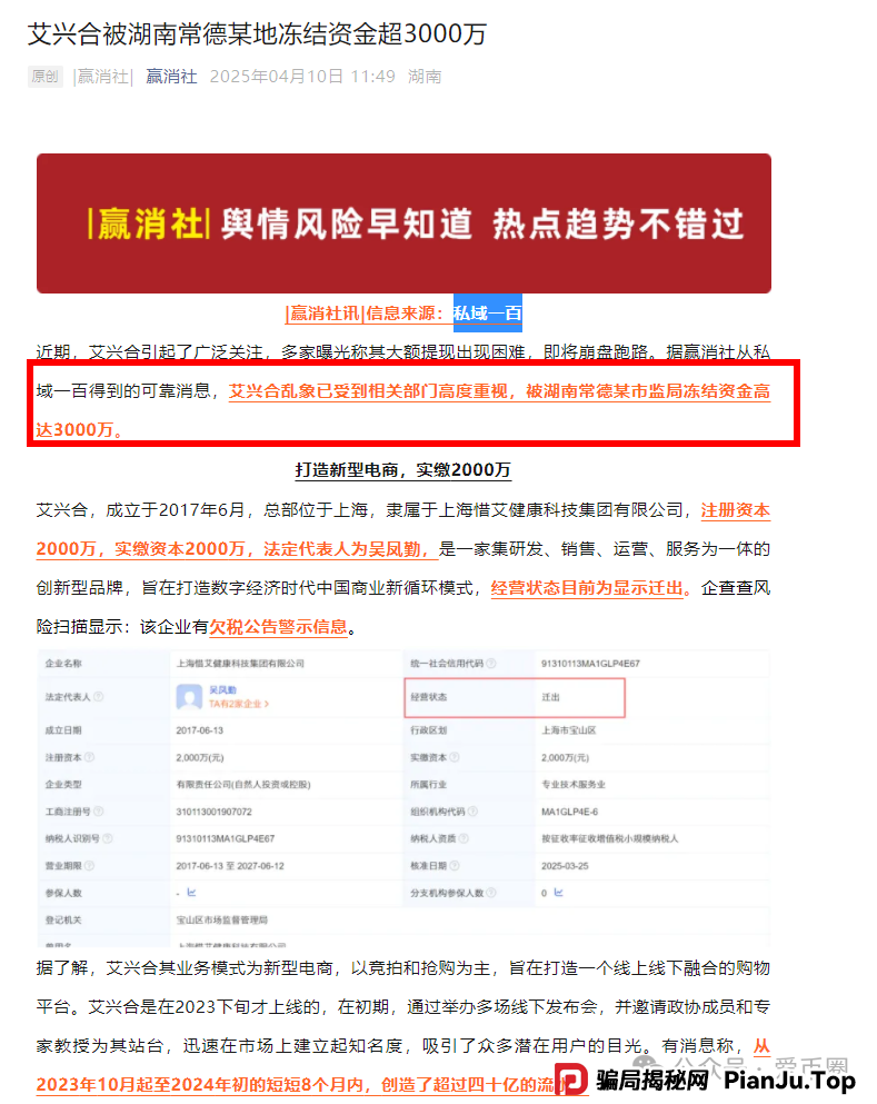 艾兴合最新情况:还能投吗?还敢投吗?还有人投吗?什么状况? 艾兴合最新情况:还能投吗?还敢投吗?还有人投吗?什么状况?