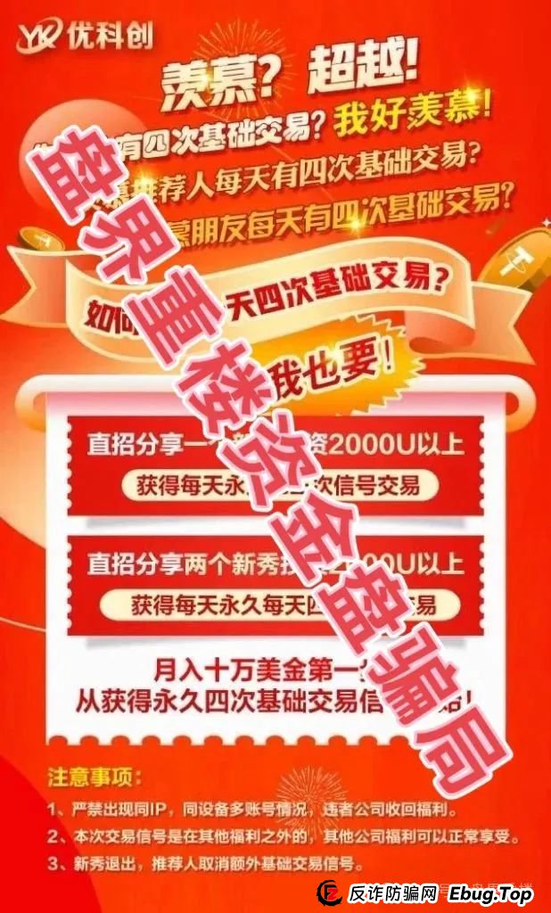 预警 | YK优科创（LCD利鼎交易所）跟单资金盘骗局，采用“U进U出”模式，圈钱超千万，即将跑路！