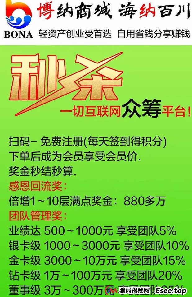 曝光【博纳商城】：披着“消费致富”外衣的传销骗局