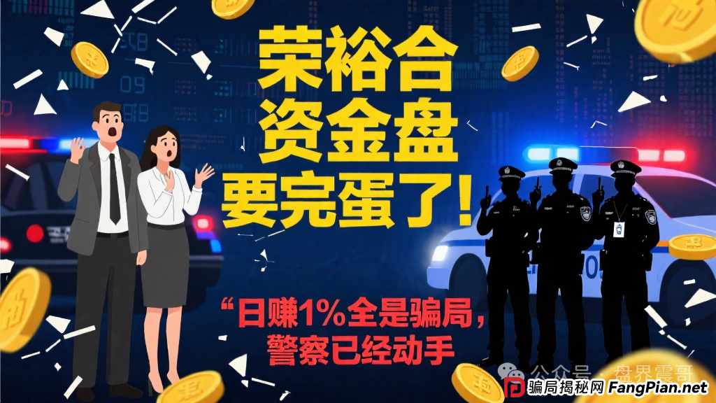 荣裕合资金盘要完蛋了!日赚1%全是骗局,警察已经动手,你的血汗钱可能要打水漂! 荣裕合资金盘要完蛋了!日赚1%全是骗局,警察已经动手,你的血汗钱可能要打水漂!