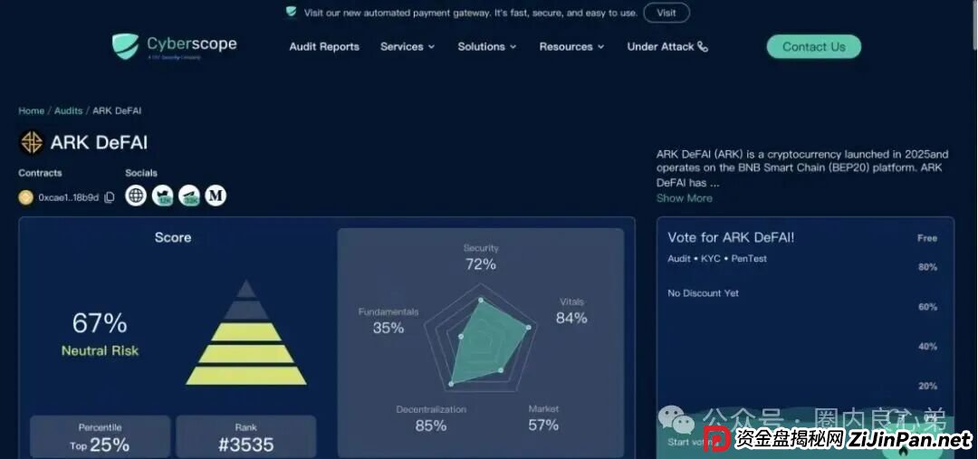 ARK代币区块链，豪华包装下的空壳骗局，别再被骗了，韭菜都醒醒吧。