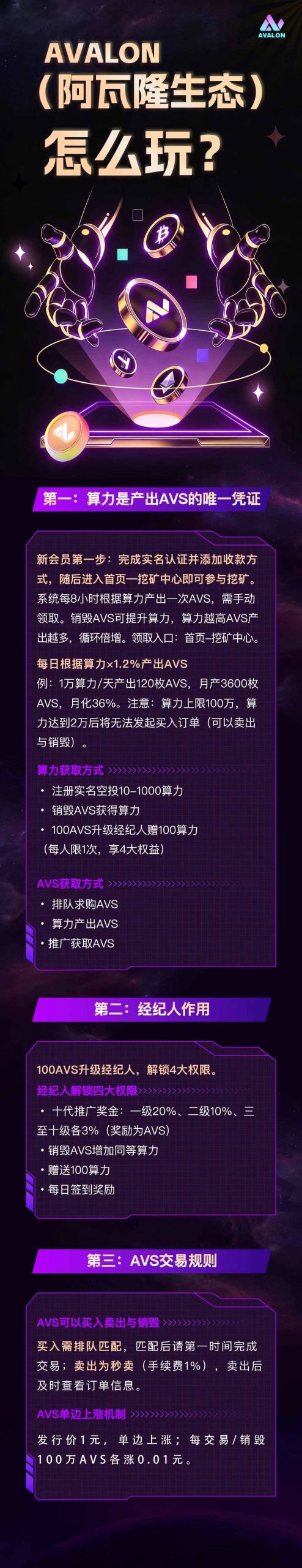 阿瓦隆AVALON首发，目前入场即抢占先机，速度撸起来，无广告